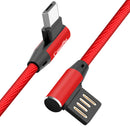 Bakeey 90 Degree Reversible 2.4A Type C Charging Data Cable 3.28ft/1m for Xiaomi Mi A2 Pocophone F1