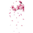 Miico FX64039 Peach Flower Home Decorative Sticker Wall Sticker DIY Sticker