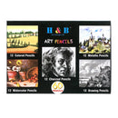 H&B HB-WB20Handmade Color Boxed 60 Pencils Sketched Water Soluble Painting Brush Set Professional Art Supplies