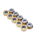 Drillpro 10pcs SRPMW1204MOT-GP CAD Carbide Insert for Turning Tool Holder Lathe Carbide Turning Tools