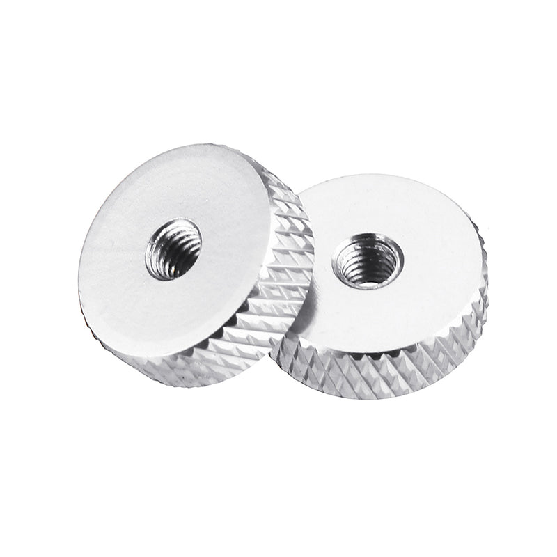 10Pcs M3 Hand Knurled Thumb Aluminum Alloy Screw Nut Spacer Flat Washer