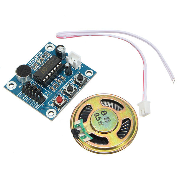 5pcs ISD1820 3-5V Recording Voice Module Recording And Playback Module  Control Loop Play / Jog Play / Single