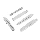 24Pcs Metal Blank Uncut Flip Remote Key Blade Lock Picks Tools