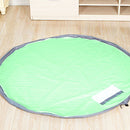 Portable Floor Mat Kid Toy Oxford Foldable Storage Bag Drawstring Beam Port Finishing Organizer