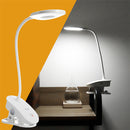 Bakeey USB Rechargeable Eye Protection LED Creative Clip Student Bedroom Learning to Touch Small Desk Lamp