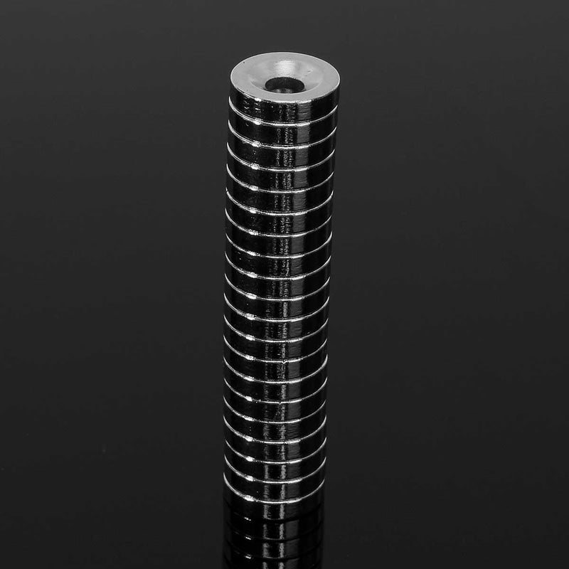 20Pcs N50 12x3mm Countersink Ring Magnets 4mm Hole Rare Earth Neodymium Magnet