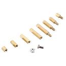 Suleve M3BH9 180Pcs M3 Male-Female Brass Hex Column Standoff Support Spacer Pillar Stainless Steel Screws Nuts for PCB Board