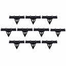 10pcs Fender Panel Exterior Rocker  Fastener Clips Black For Jeep Wrangler JK 07-15 68039280-AA