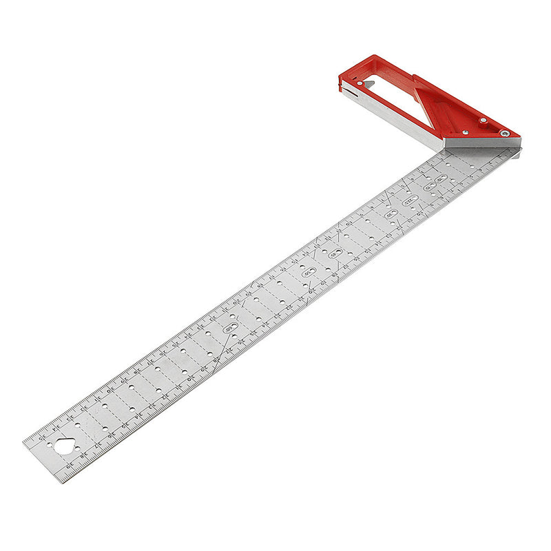 25-45cm Stainless Steel Precision Woodworking Square 90 Degree Angle Ruler Metric