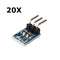20Pcs 5V To 3.3V DC-DC AMS1117 800MA Step Down Power Supply Buck Module