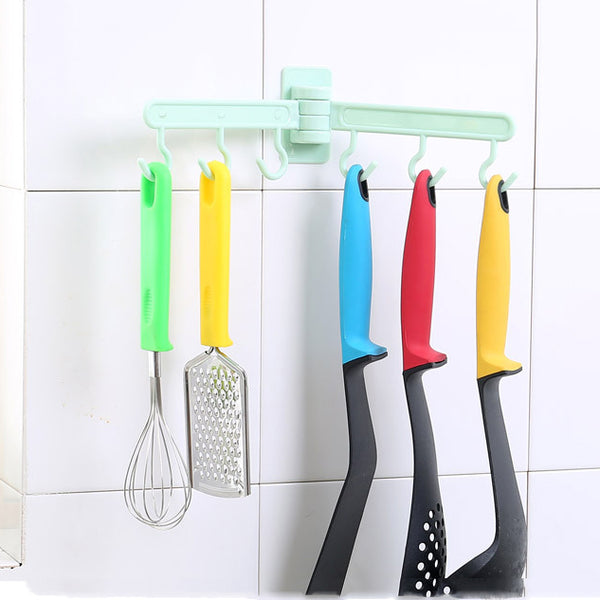 Honana BX-080 Foldable Wall Towel Hanger Hook Towel Rack Holder Clothes Hanging Space Save Rack