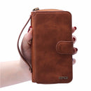 BRG Universal Removable Functional Wallet Case PU HandBag Zipper Cover for Samsung Galaxy S7