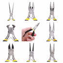 DANIU 8Pcs Round Beading Nose Pliers Wire Side Cutters Pliers Tools Set