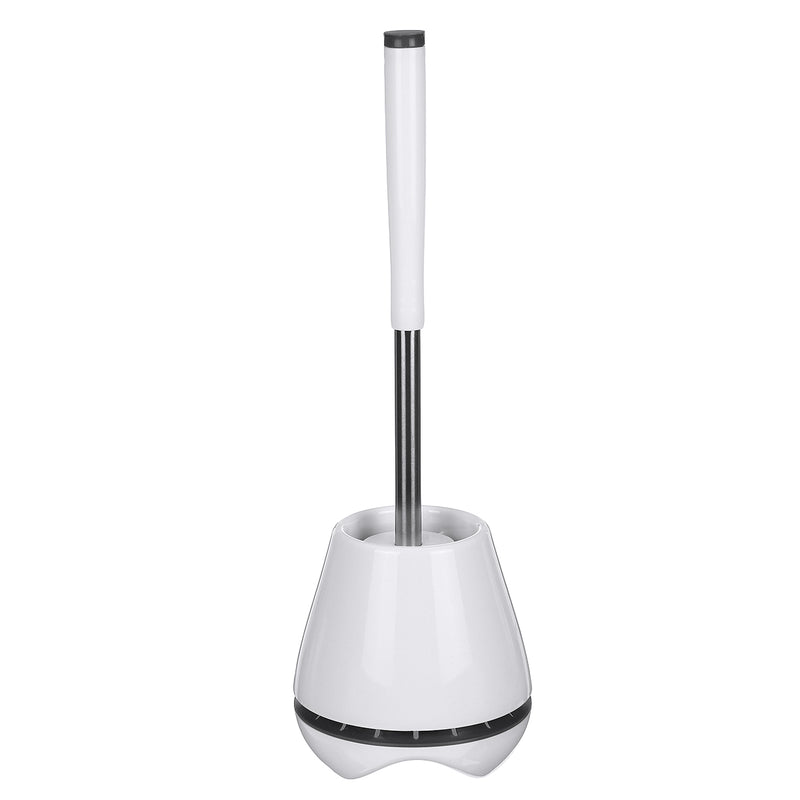 Silicone Soft Toilet Brush Set Bristle Base WC Bathroom Lavatory Cleaning Brush Tools