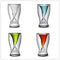 Unique Double Mermaid Beer Glass Mug Transparent Wine Cup Beer Coffee Mug Bar Beach Drinkware