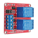 3Pcs 5V 2 Channel Level Trigger Optocoupler Relay Module