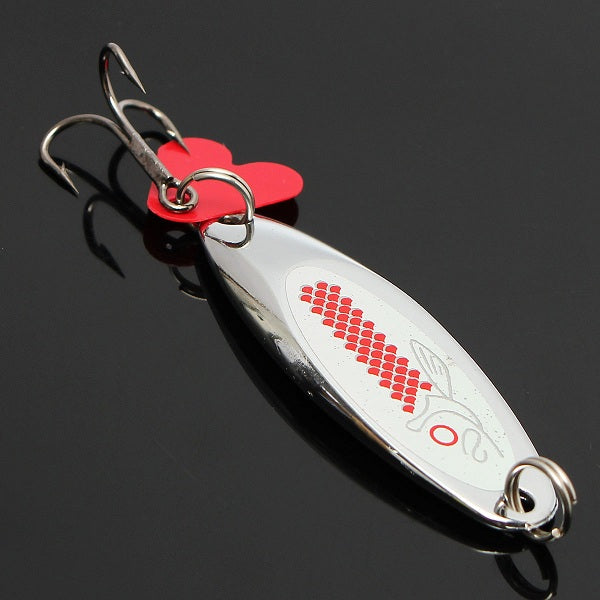 ZANLURE 1pcs Metal Minnow Fishing Lures Bass Crankbaits Spoon Crankbaits Tackle Hook