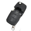 3 PCS Black Buttons Car Remote Key Fob with Battery For Audi A2 A3 A4 A6 A8 TT