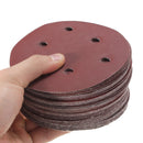 50pcs 150mm 6 Holes Sanding Disc 40-800 Grit Sand Paper Abrasive Tool