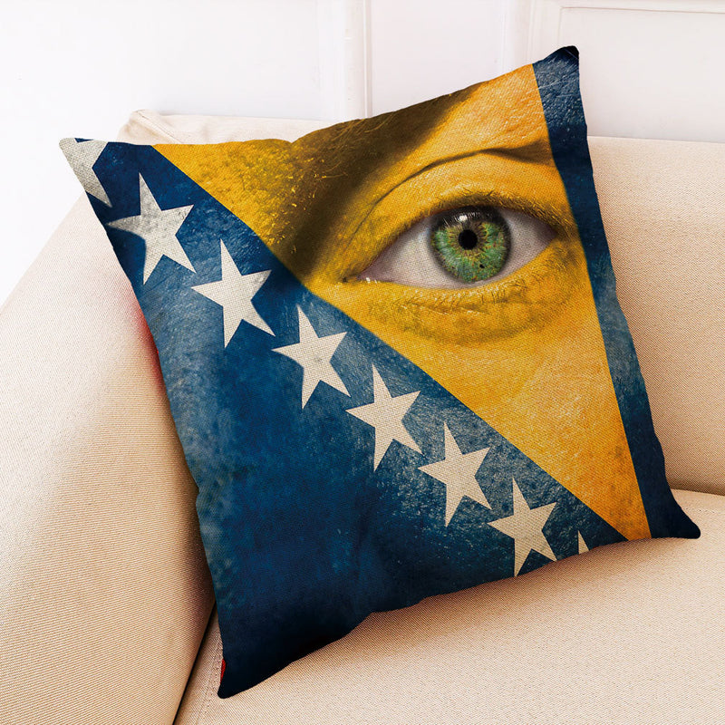 Honana BX National Flag With Eye Pattern Luxury Cushion Cover Throw Pillow Case Pillow Covers