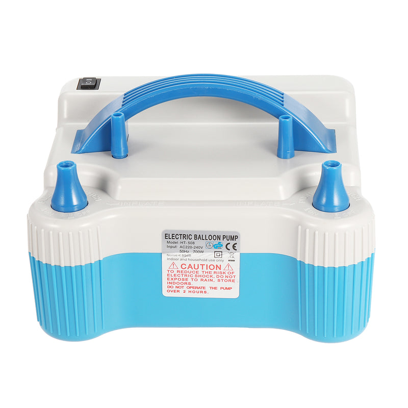 700W 220V Dual Tip Electric Balloon Air Pump Portable Inflator Blower Wedding Party