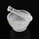60mm Footed Glass Mortar And Pestle Set Lab Grinder Experimental Grouting Bowl Tool