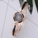 LVPAI P282 Crystal Diamond Women Bracelet Watch Full Steel Casual Style Quartz Watches