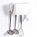 Hook Rail Bathroom kitchen organizer Multi-function paper towel holder Wall