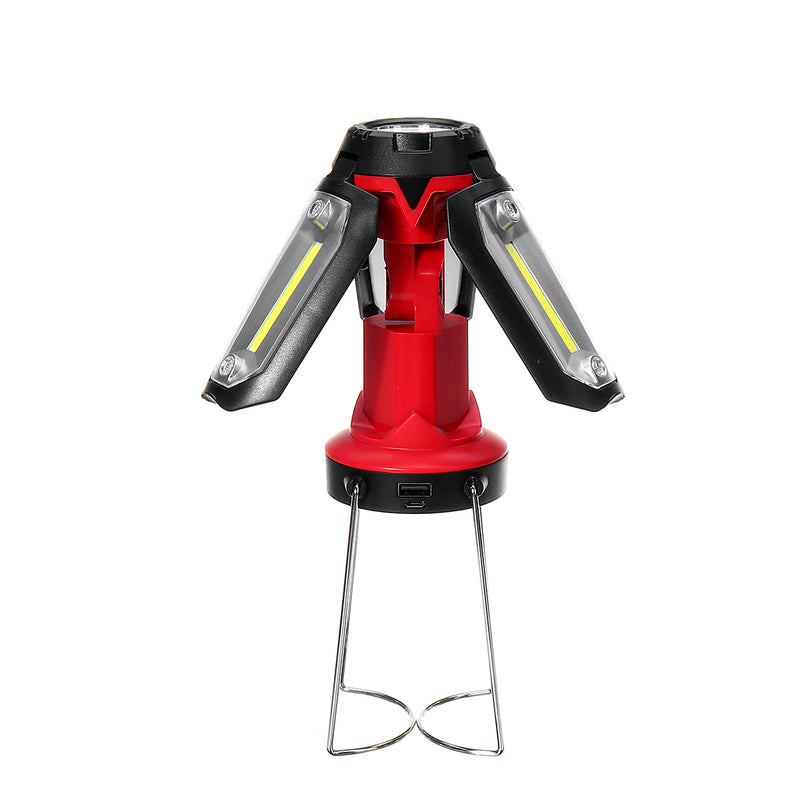 COB LED Work Folding Light USB Rechargeable Portable Emergency Flood Lamp Stand