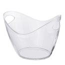 4L Plastic Transparent Garden Super Large Ice Bucket Bar
