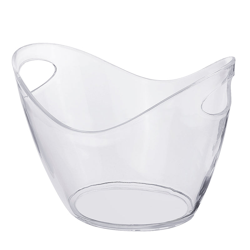 4L Plastic Transparent Garden Super Large Ice Bucket Bar