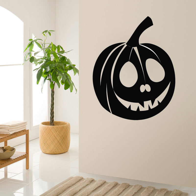 Creative Halloween Pumpkin Innovative Carved Wall Sticker Waterproof  Vinyl Art Decorative Stickers