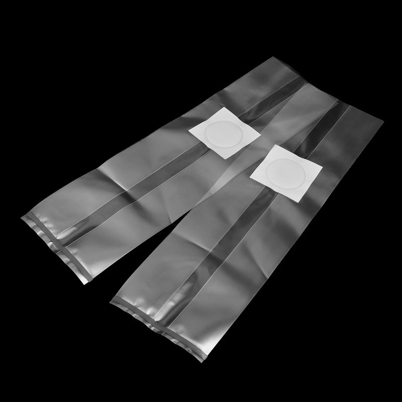 50Pcs 414 Inch PVC Mushroom Substrate Grow Seedling Bags High Temp Pre Sealable