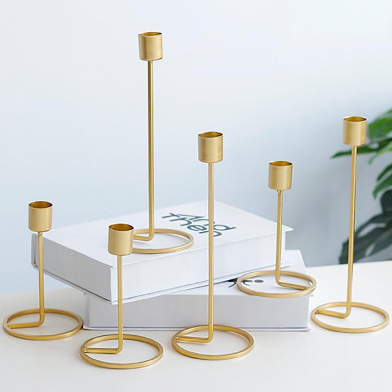 Nordic Style 3D Geometric Candlestick Metal Wall Candle Holder Sconce Home Decor