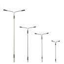 20PCS 3V Model Railway Layout Train LED Lamp Street Light Double Head HO N Scale 1:75 1:100 1:200