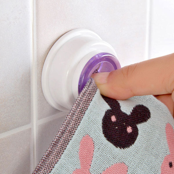 Washcloth Clip Holder Dishclout Storage Rack Kitchen Bathroom Detachable Hand Towel Hanger Hook