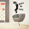 1PC Hot Sale Wallpaper Ball Is Life Playing Basketball Sport Wall Sticker for Kids Rooms Mural Decor