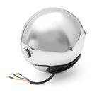 6.5inch 12V Motorcycle LED Round Headlight Hi/Lo Beam Bulb Cafe Racer Universal