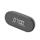 Baseus E09 Wireless bluetooth Speaker HiFi Dual Units Dual Alarm Clock LED Display Light FM Radio TF Card Speaker with Mic