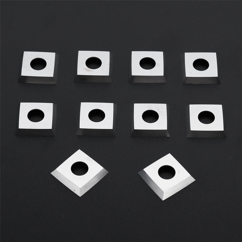 10pc Square Carbide Insert 4-Edge 15x15x5mm For Lathe Wood Turning Blades Tool W/Box