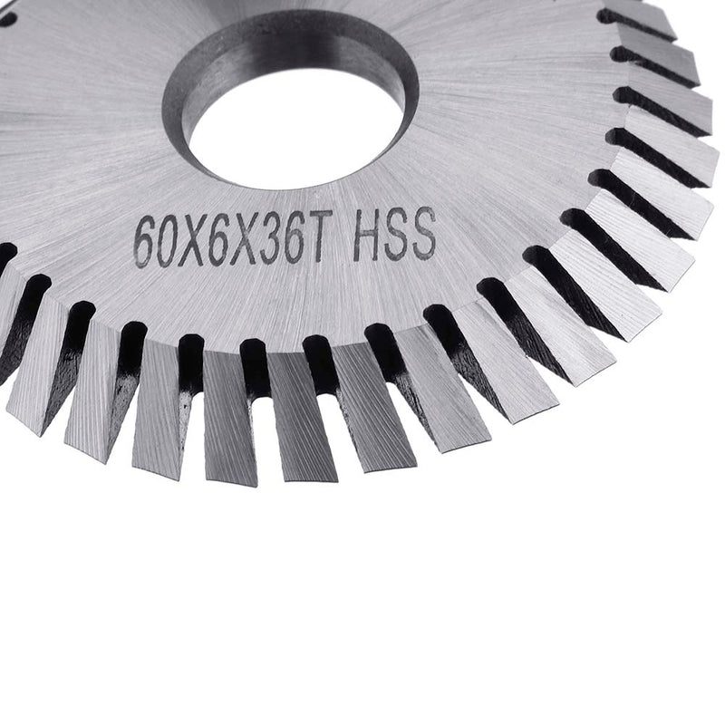 60*6*36T HSS Cutting Saw Blade Single Face Toothed Circular Saw Blade Cutting Blade