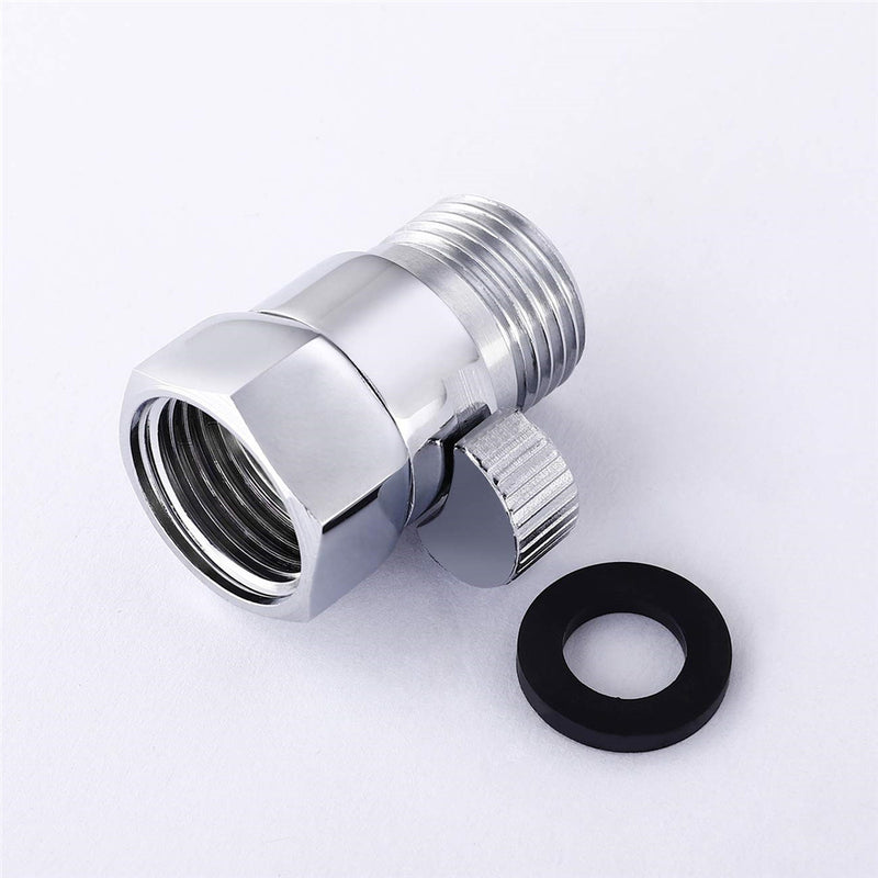 G 1/2 Copper Shower Head Shut-Off Valve Quick Open Adapter Valve Flow Regulator