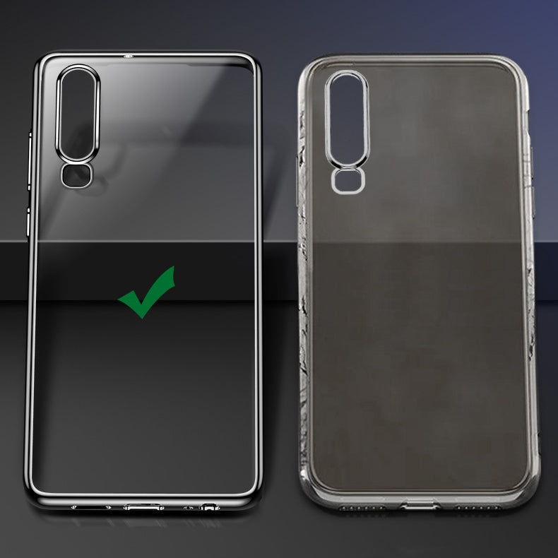 For Huawei P30 Pro CAFELE Plating Shockproof Transparent Ultra Thin Soft TPU Protective Case