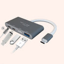Bakeey T-805 4 In 1 Type-C USB 3.0 Fast Charging HUB Adapter For Huawei P30 Pro Xiaomi Mi9 S10+ Note 10