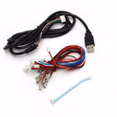 Dual Pl Black Game DIY Arcade Game Console Set Kits Replacement Parts USB Encoder to PC Joystick and