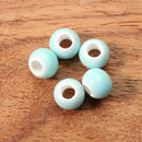5Pcs 6mm Ceramic DIY Pure Loose Beads Multicolor Beads Accessories