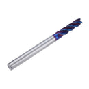 Drillpro 4 Flutes R0.5 Ball Nose Milling Cutter HRC60 Tungsten Carbide NACO Coated Milling Cutter CNC Tool