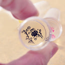 2pcs DIY Nail Art Stamping Set  Image Plate Clear Jelly Silicone Stamper Scraper Cap Transfer Manicu