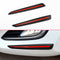Carbon Fiber Look Car Front Rear Bumper Protector Strip Anti-Scratch Guard Strip Decoration
