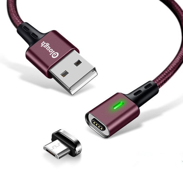 Elough Estar Magnetic 3A Fast Charging Micro USB Data Cable for Samsung Xiaomi